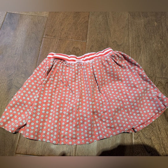 Mini Boden Orange/pink Skort with daisies and pockets size 7-8 - Picture 5 of 5